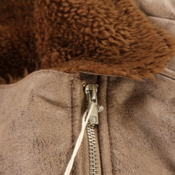 Alpine Swiss Brown Bomber Jacket - Picture 3 of 16